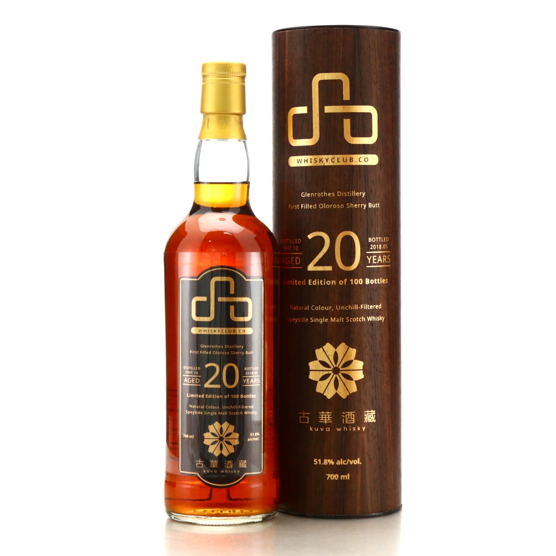 Glenrothes 1997 Whisky Agency 20 Year Old Indian Blackwood / Whiskyclub.co & Kuva Whisky