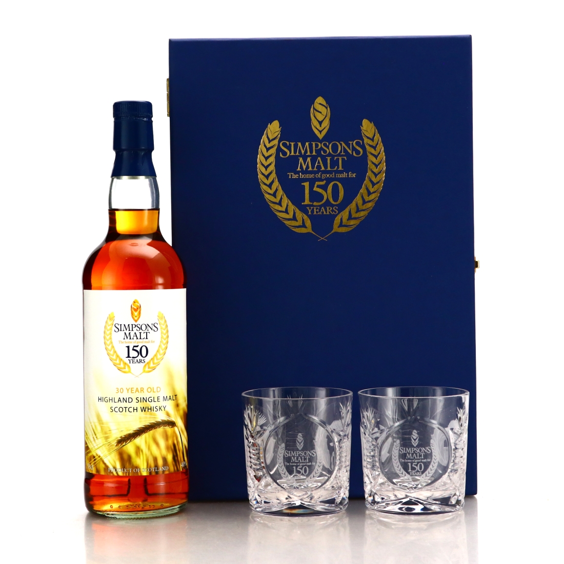 Simpsons Malt 30 Year Old Highland Single Malt / 150th Anniversary Gift Pack