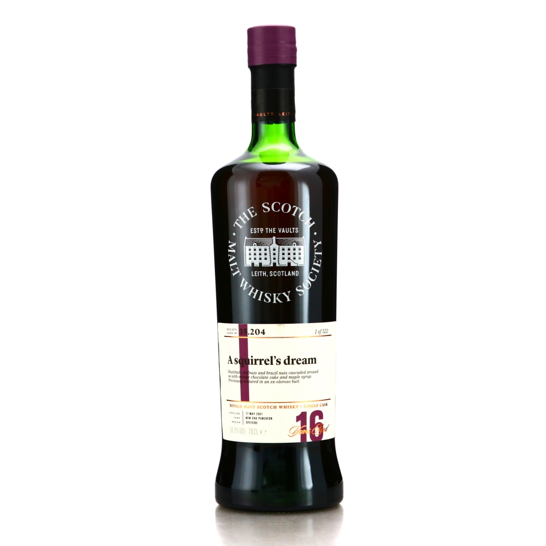 Glen Moray 2001 SMWS 16 Year Old 35.204