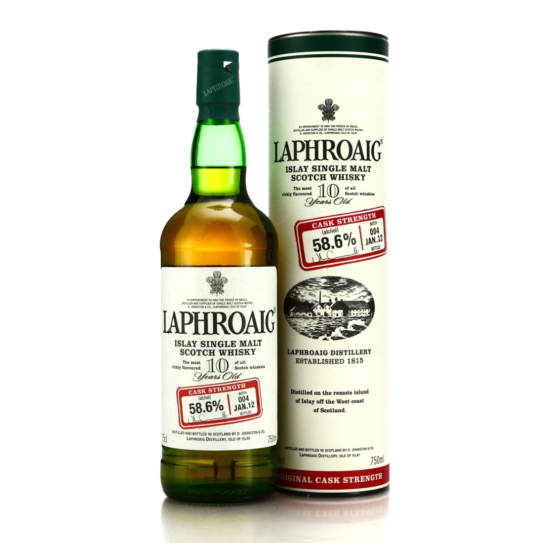 Laphroaig 10 Year Old Cask Strength Batch #004 75cl / US Import