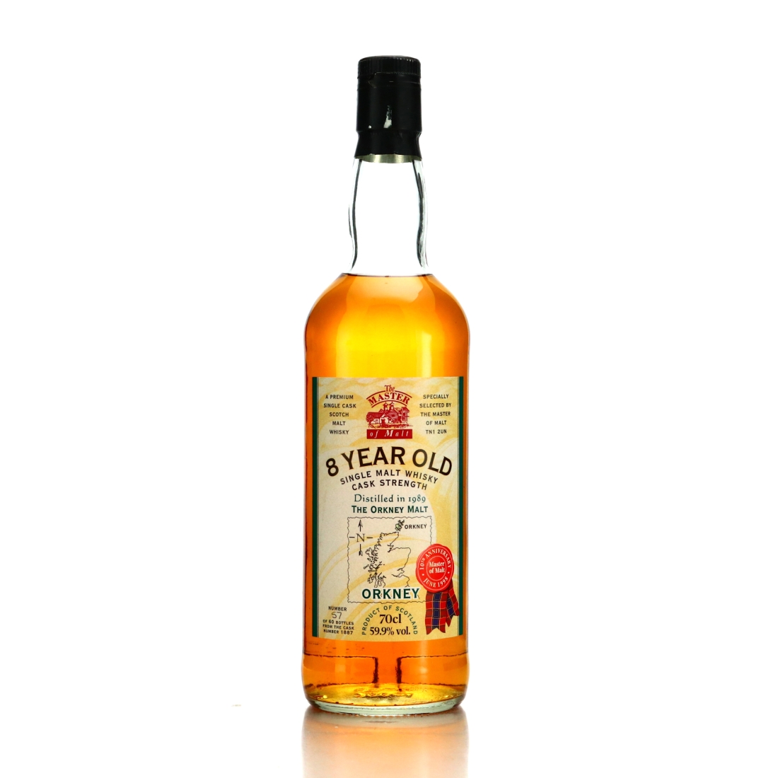 Orkney Single Malt 1989 Master of Malt 8 Year Old / 10th Anniversary