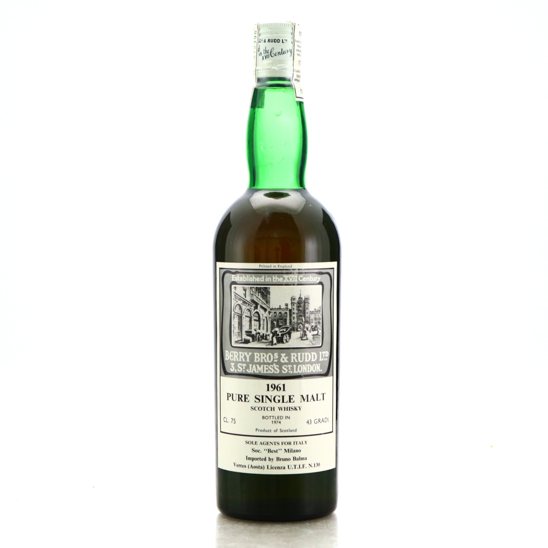 Pure Single Malt 1961 Berry Brothers and Rudd / Soc. Best Milano