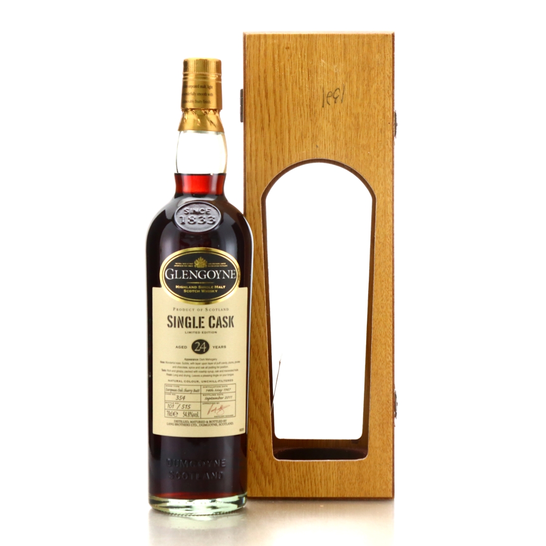 Glengoyne 1987 Single Sherry Cask 24 Year Old #354