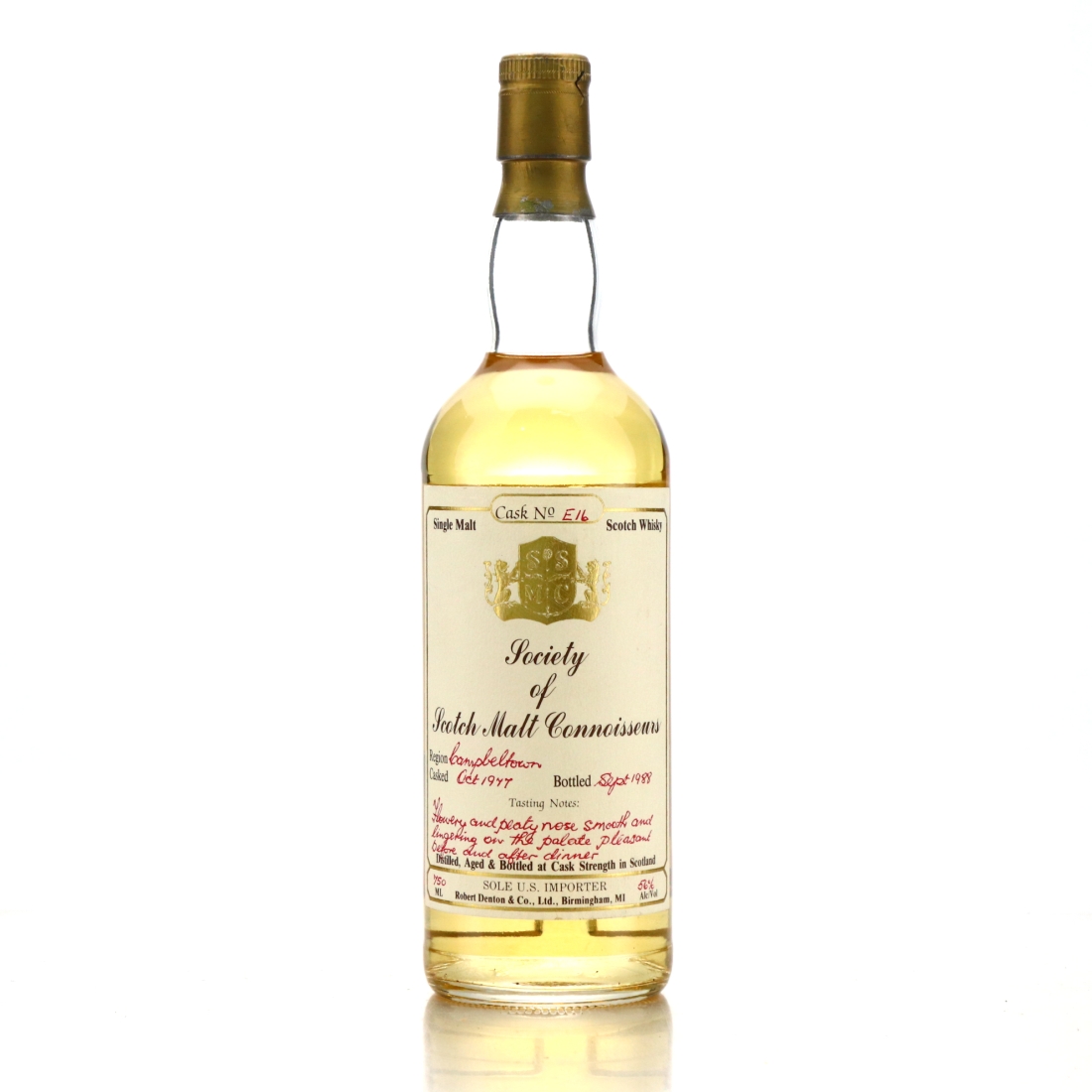 Campbeltown Single Malt 1977 Society of Scotch Malt Connoisseurs 75cl / US Import