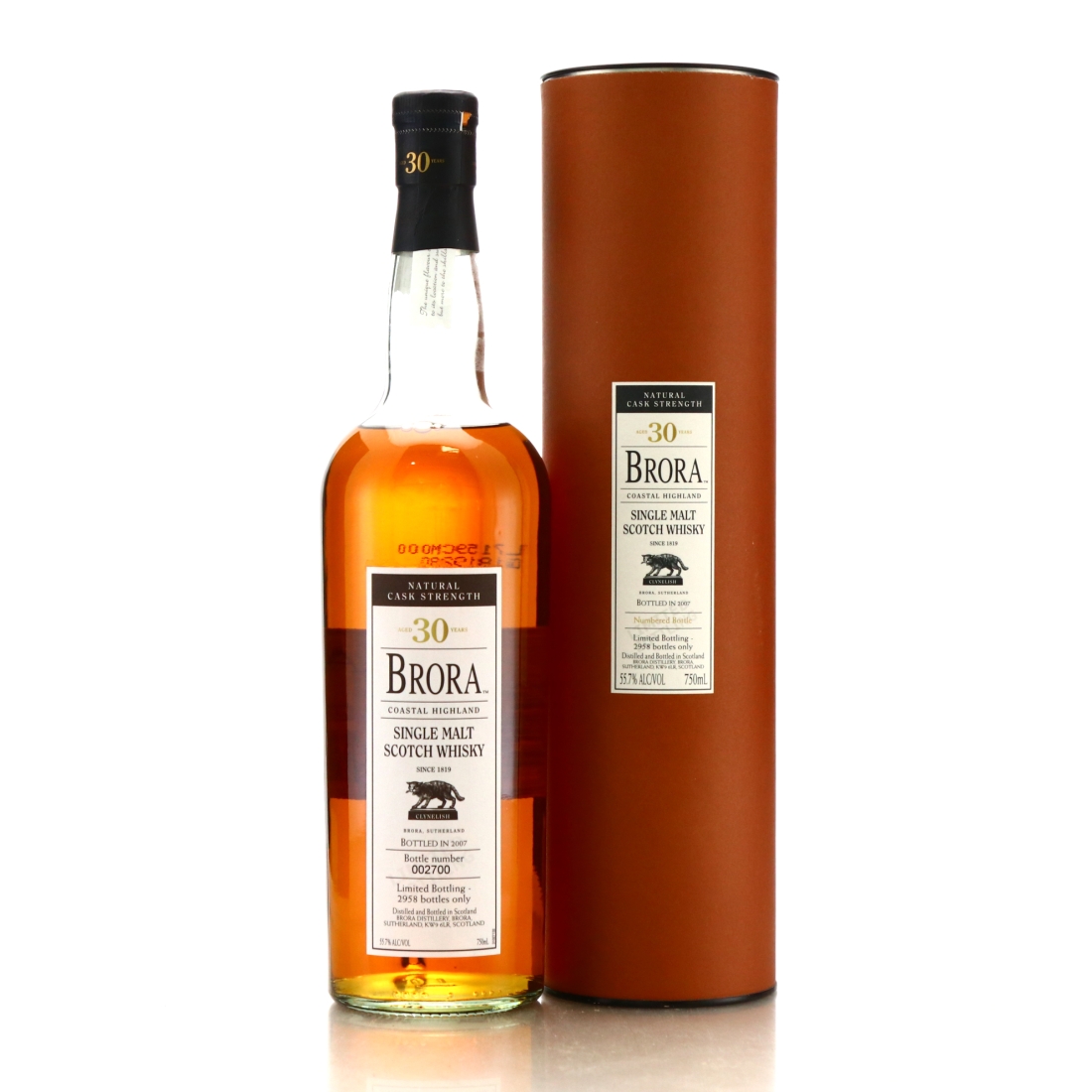 Brora 30 Year Old 2007 Release 75cl / US Import