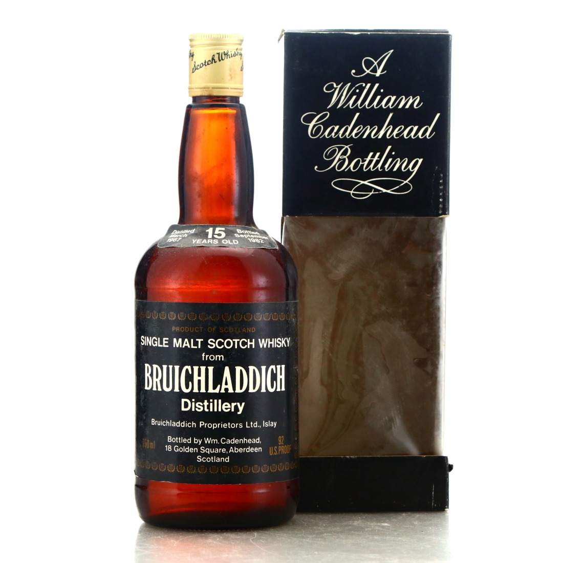 Bruichladdich 1967 Cadenhead's 15 Year Old / US Import