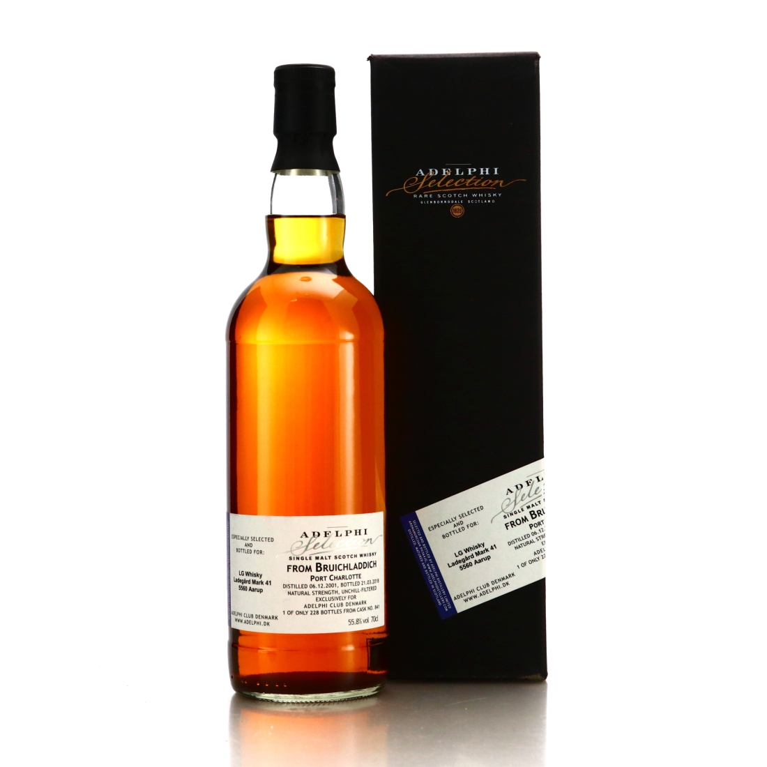 Port Charlotte 2001 Adelphi for LG Whisky / Adelphi Club Denmark