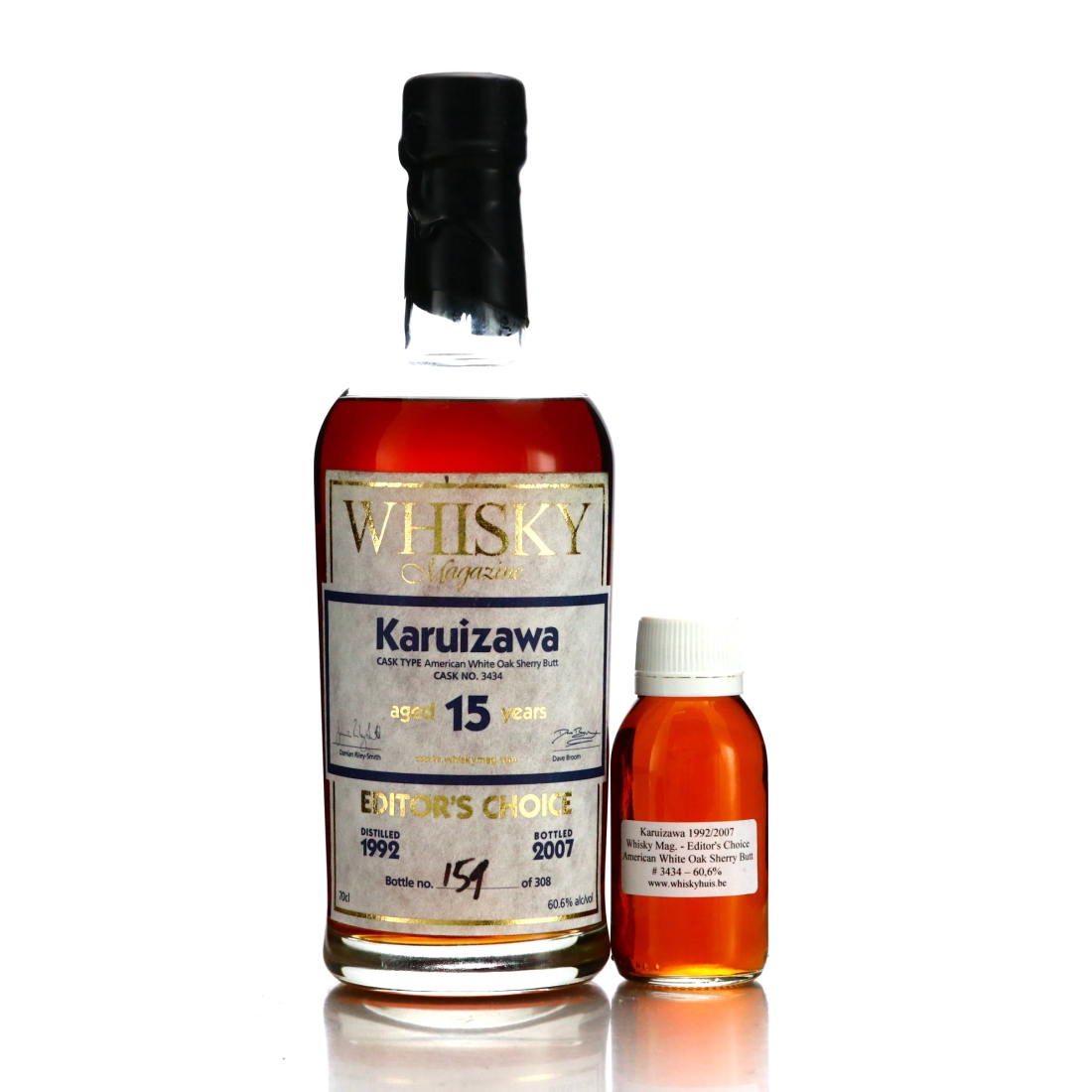 Karuizawa 1992 Single Cask 15 Year Old #3434 / Whisky Magazine Editor's Choice - with Sample