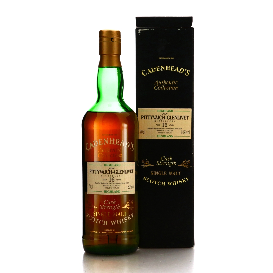 Pittyvaich 1977 Cadenhead's 16 Year Old