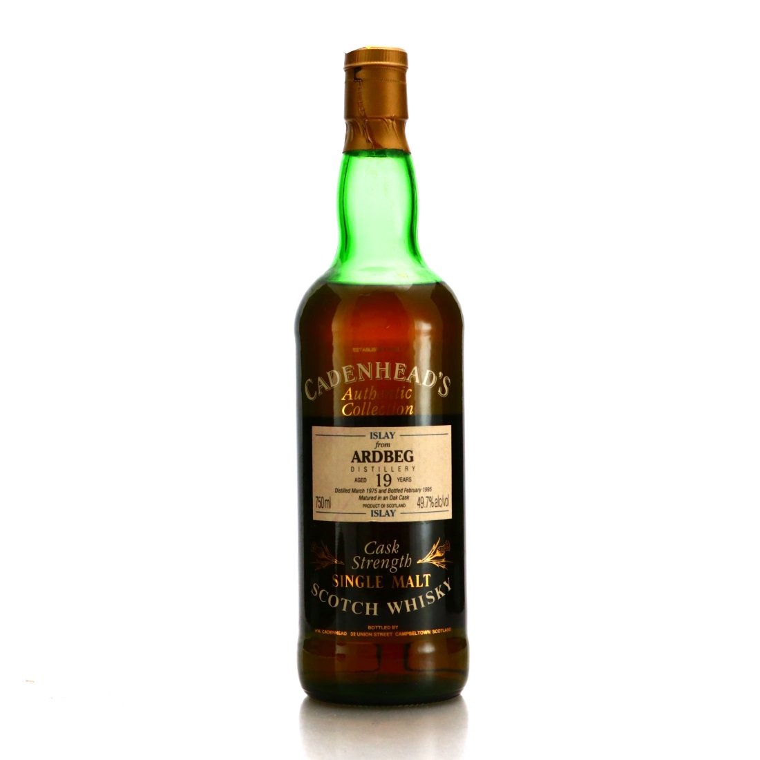 Ardbeg 1975 Cadenhead's 19 Year Old 75cl / US Import