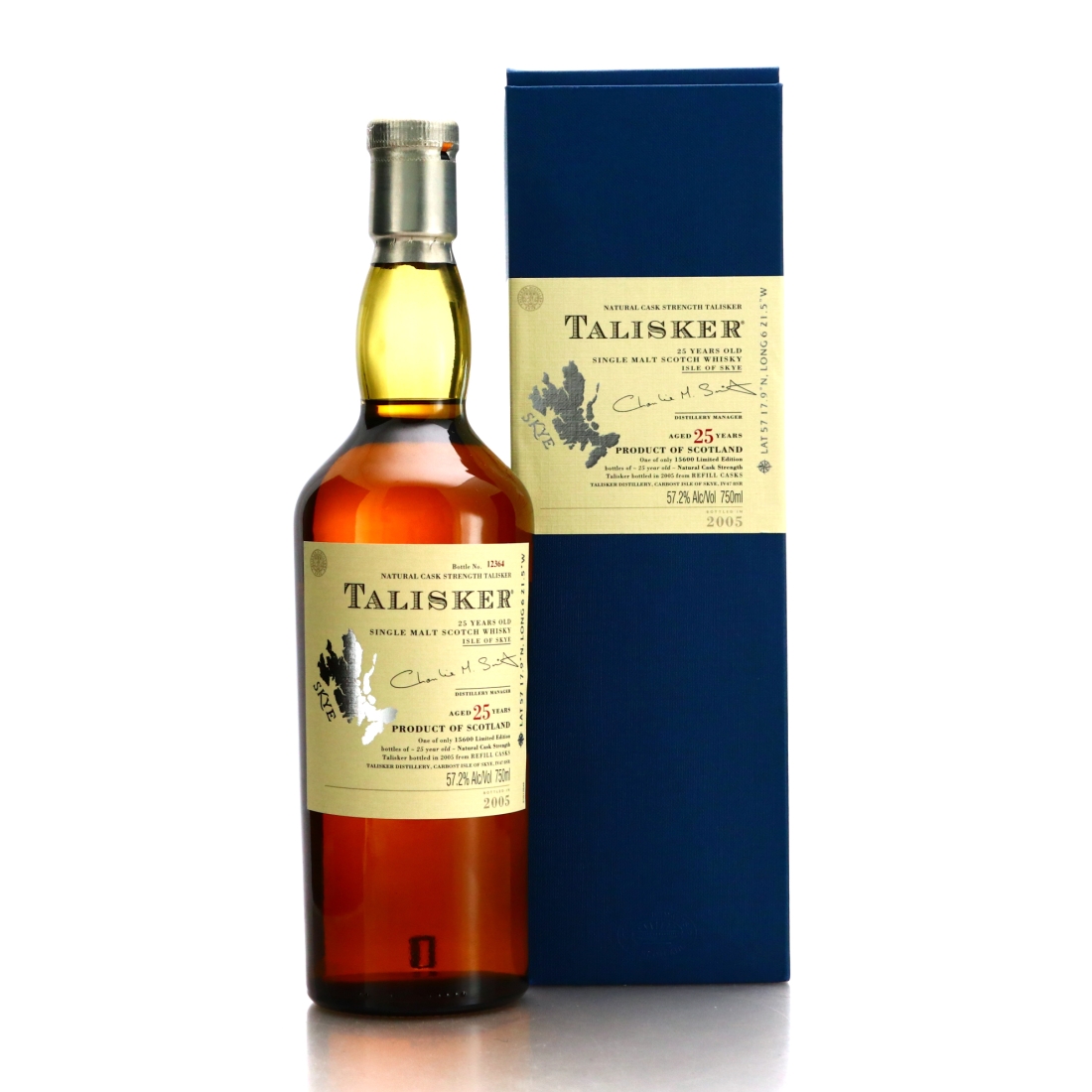 Talisker 25 Year Old Cask Strength 2005 Release 75cl / US Import