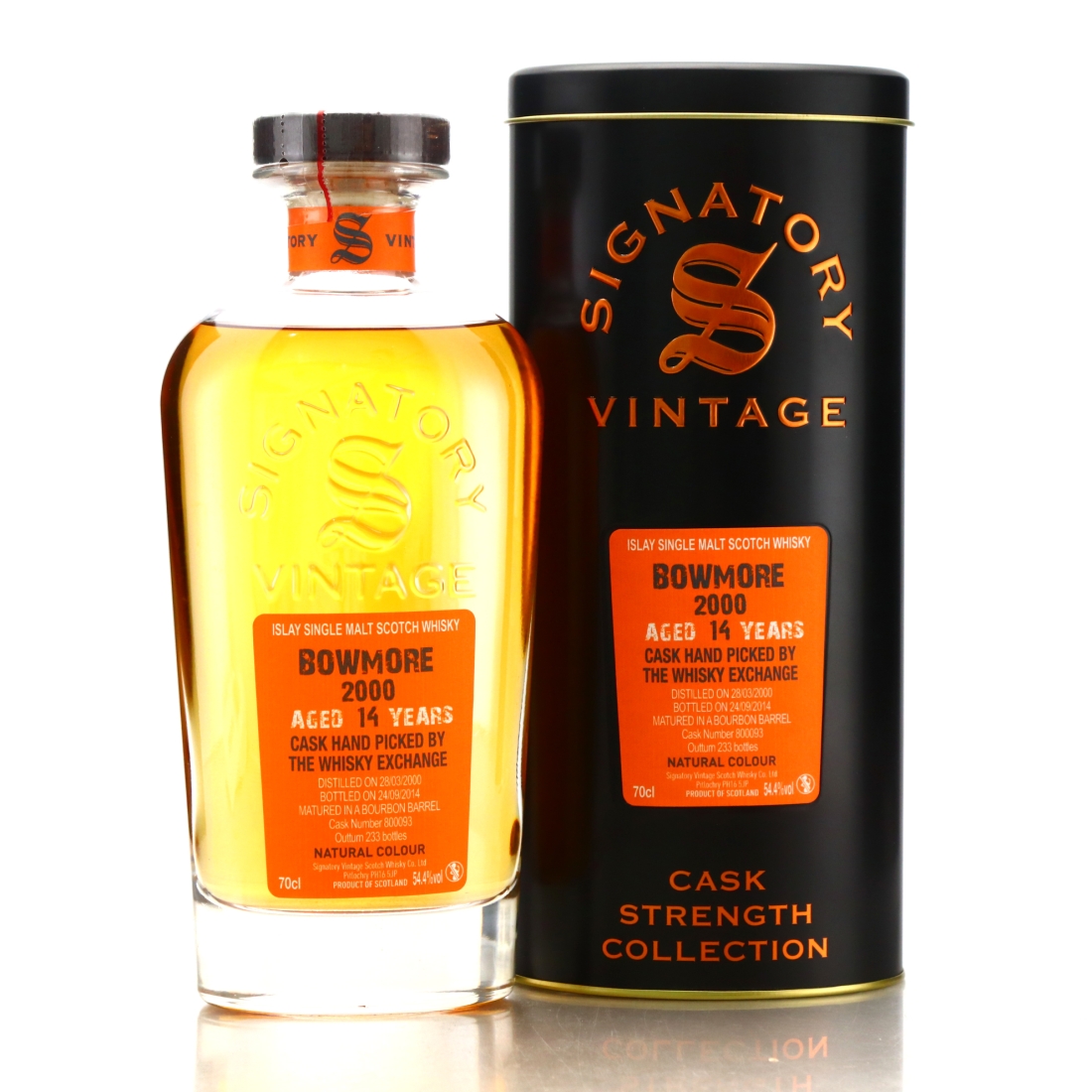 Bowmore 2000 Signatory Vintage 14 Year Old Cask Strength / TWE
