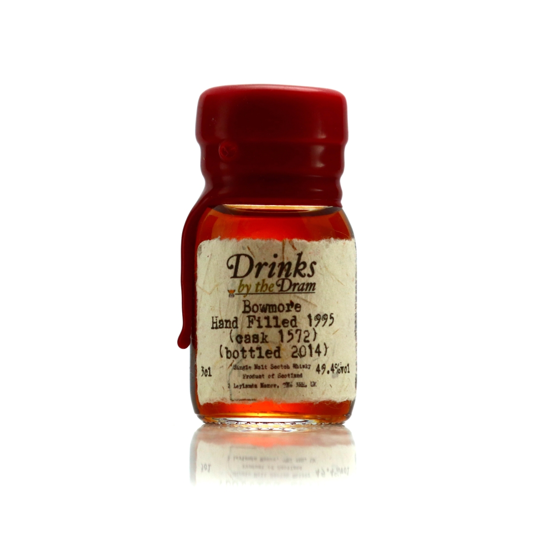 Bowmore 1995 Hand Filled 18 Year Old Cask #1572 Sample / 1st Fill Oloroso Butt