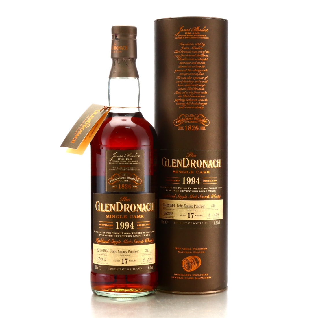 Glendronach 1994 Single PX Cask 17 Year Old #340