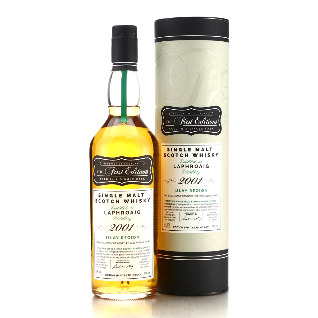 Laphroaig 2001 First Editions 15 Year Old