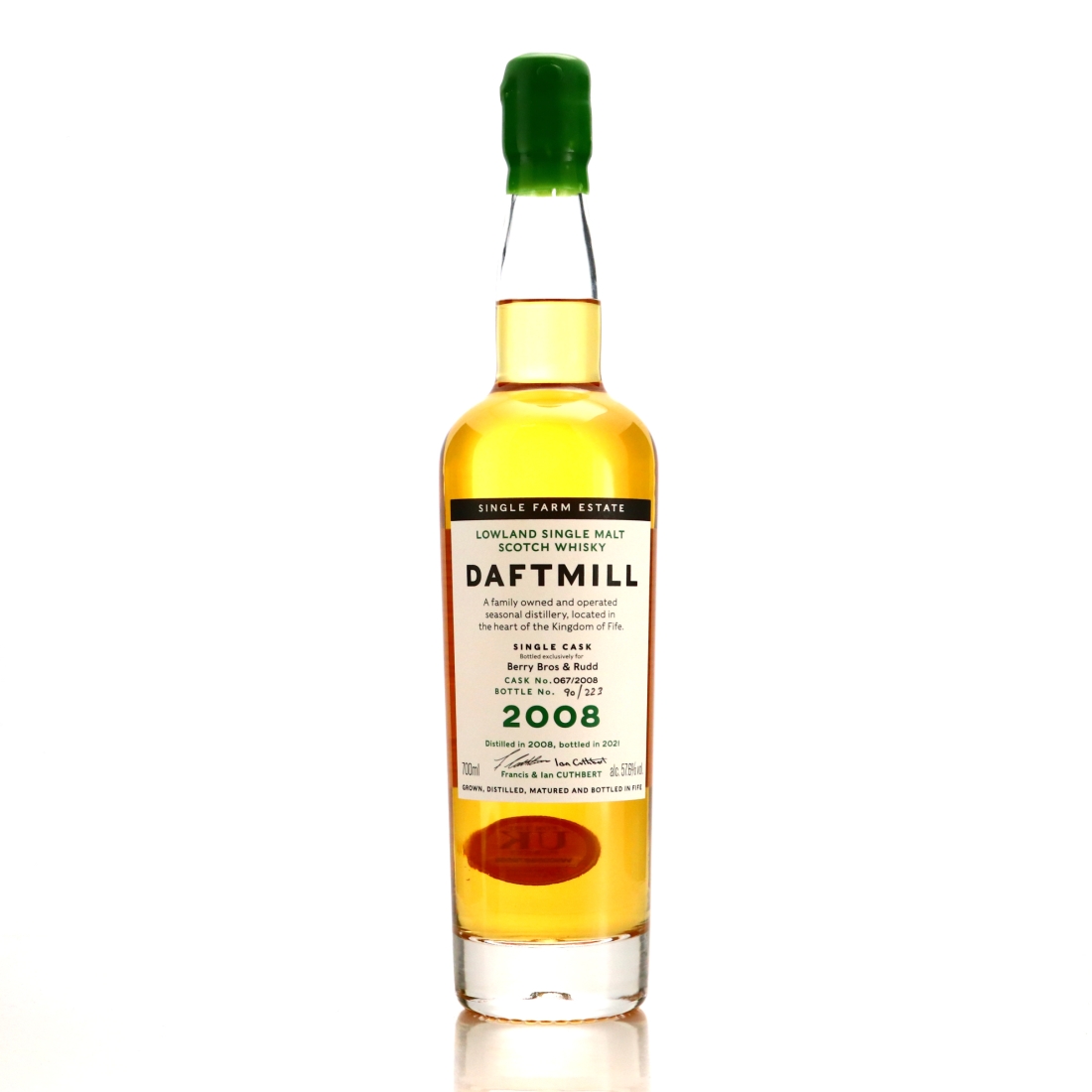 Daftmill 2008 Single Bourbon Cask #67 / Berry Brothers & Rudd