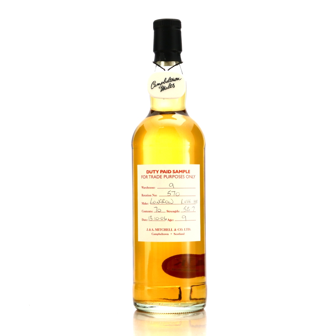 Longrow 2006 Duty Paid Sample 9 Year Old / Refill Marsala Hogshead