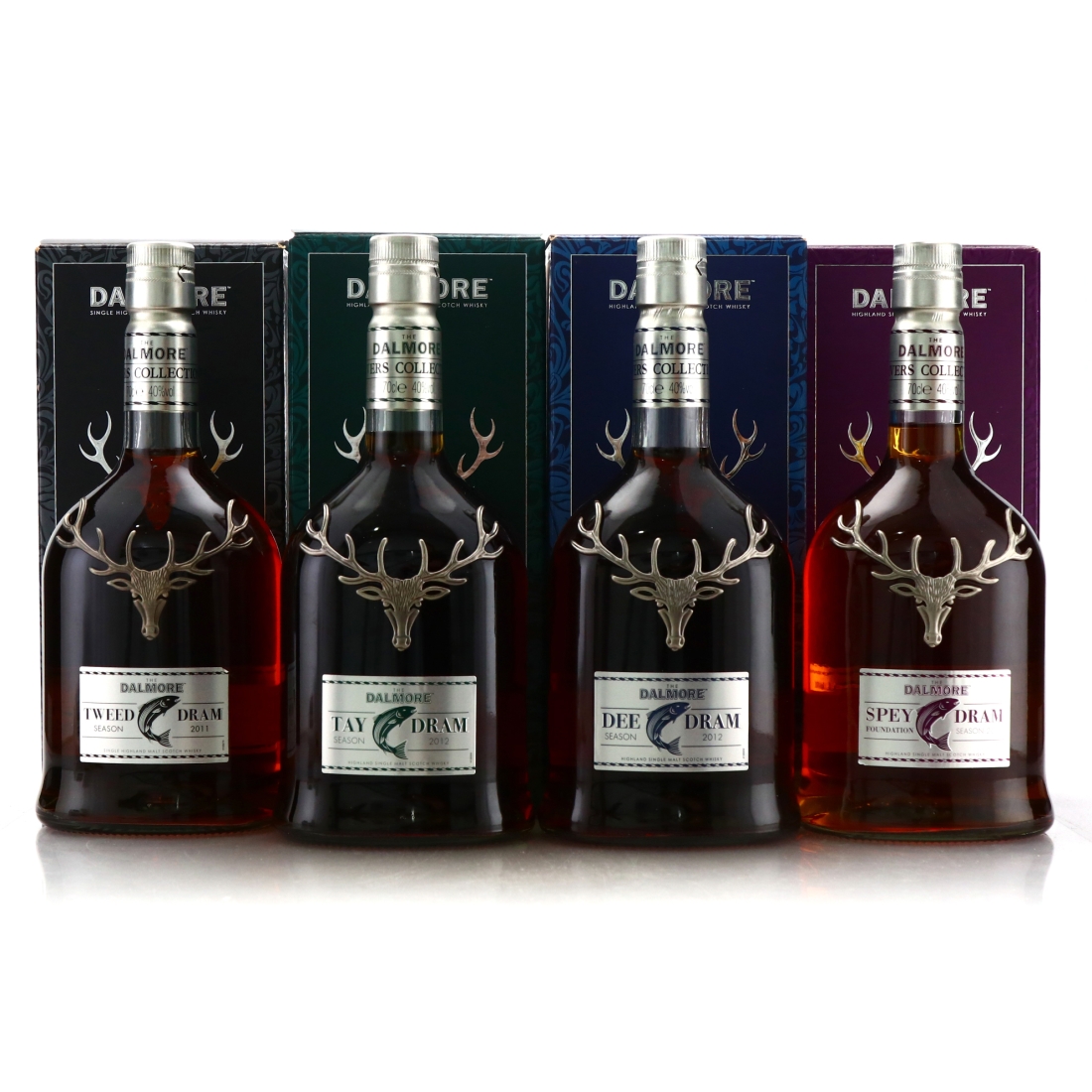 Dalmore River Series / Dee, Spey, Tay and Tweed Drams 4 x 70cl