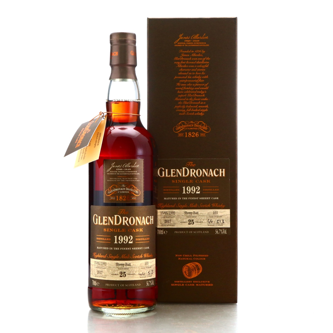 Glendronach 1992 Single Sherry Cask 25 Year Old #103