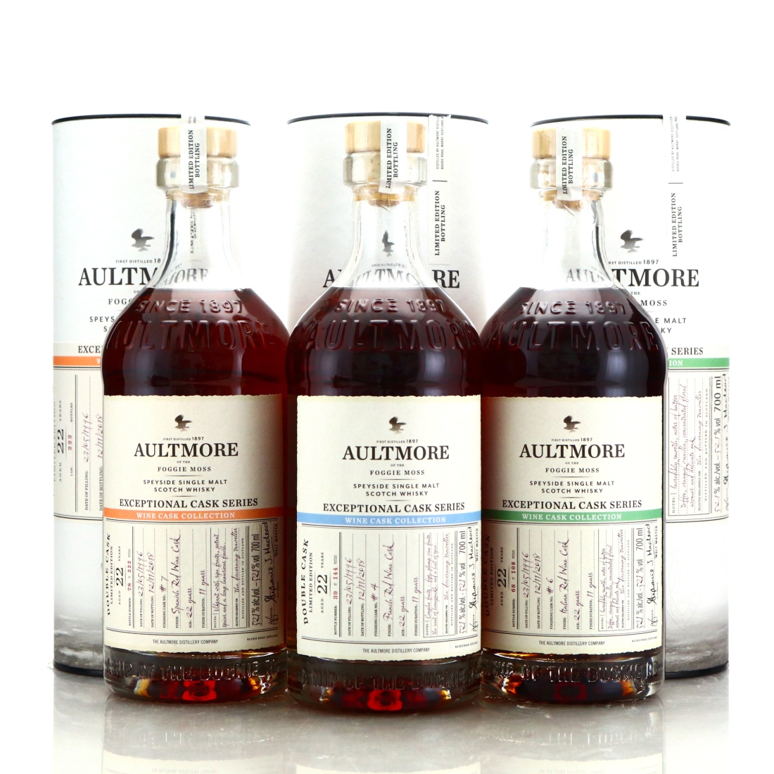 Aultmore 22 Year Old Exceptional Cask Gift Pack 3 x 70cl