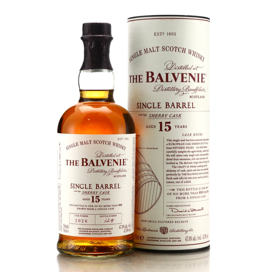 Balvenie 15 Year Old Sherry Cask Single Barrel #2026