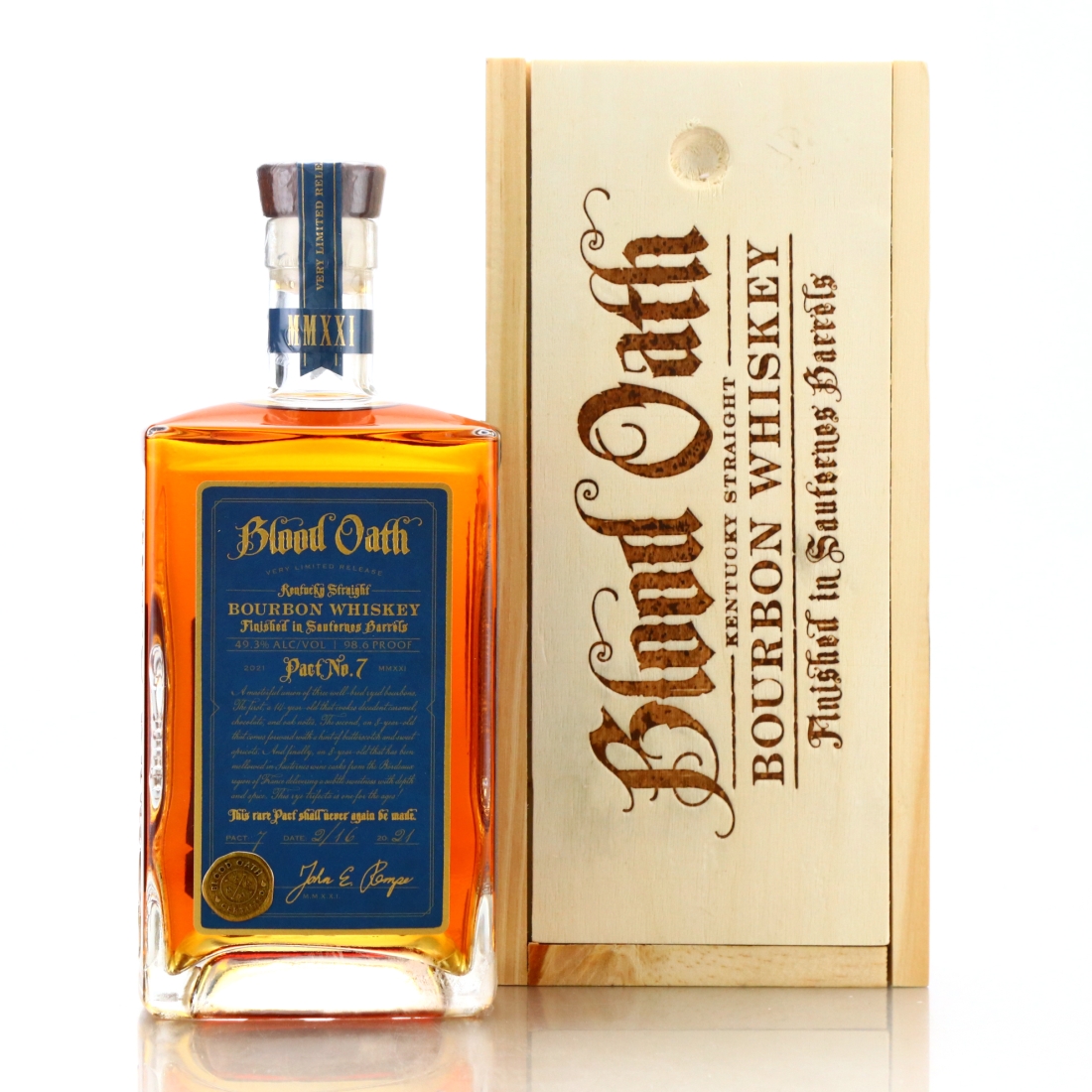 Blood Oath Kentucky Straight Bourbon 2021 / Pact No.7