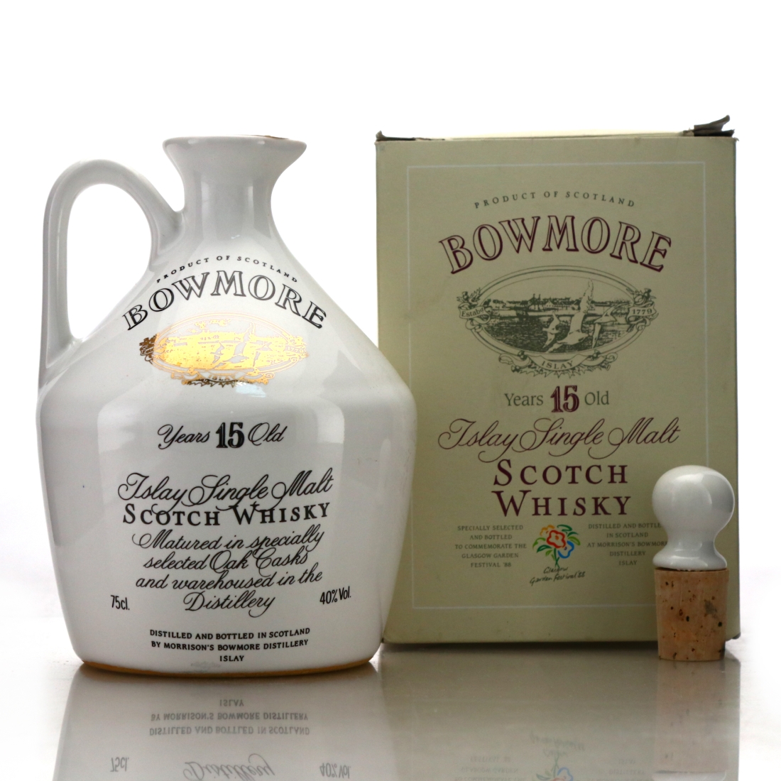 Bowmore 15 Year Old Glasgow Garden Festival 1988 Decanter