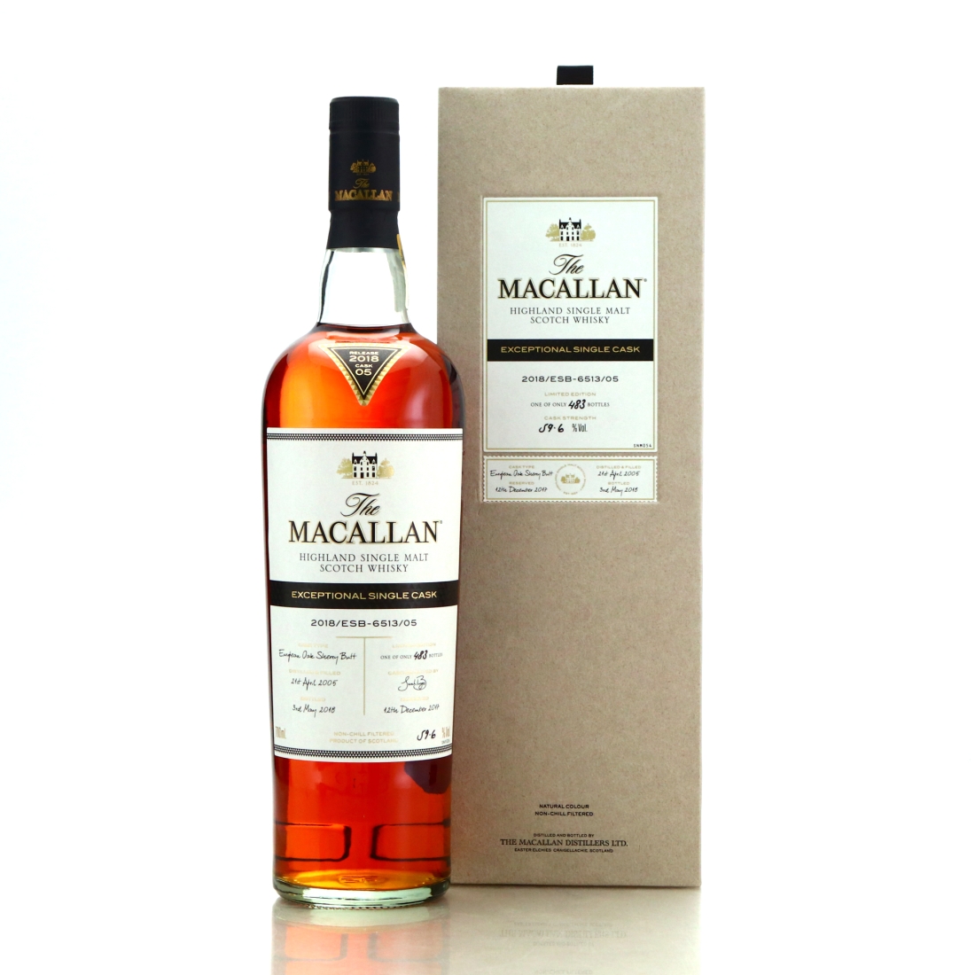 Macallan 2005 Exceptional Cask #6513-05 / 2018 Release