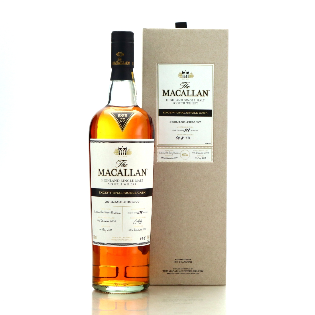 Macallan 2005 Exceptional Cask #21156-07 / 2018 Release