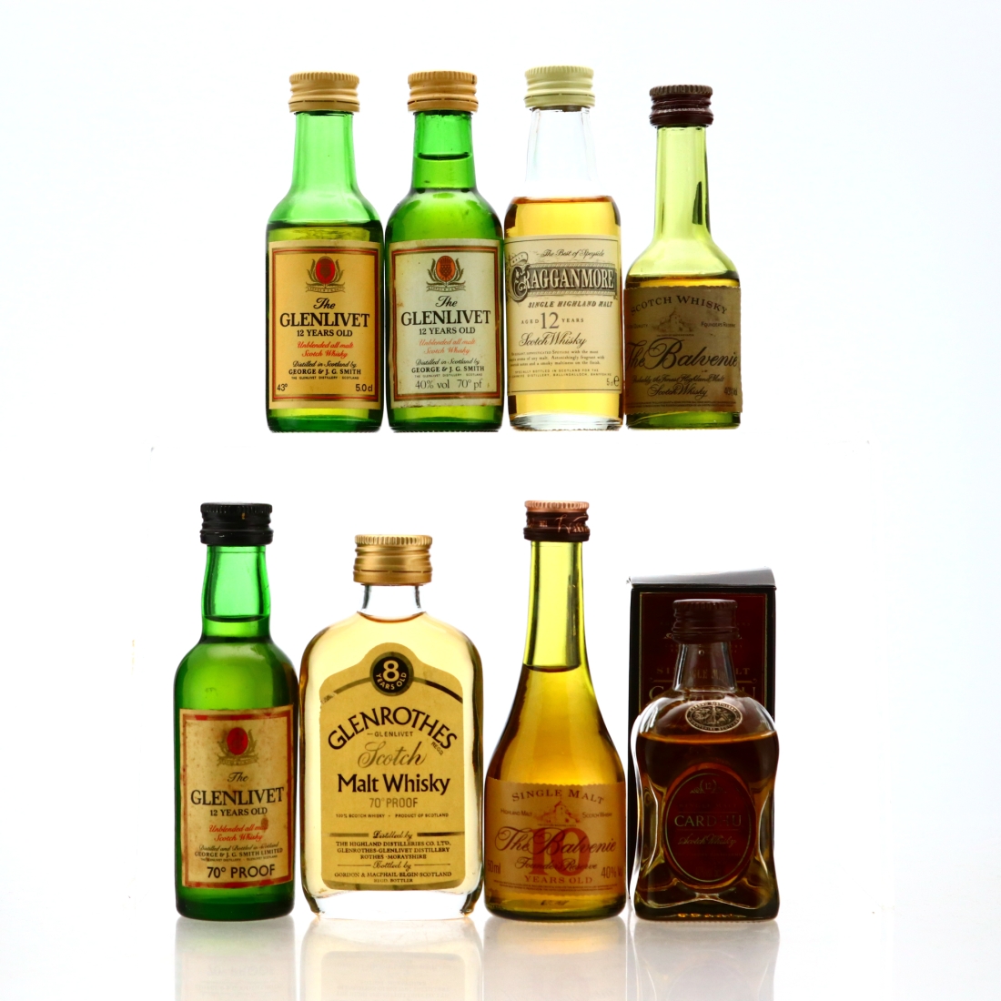 Speyside Miniatures x 8 includes Balvenie
