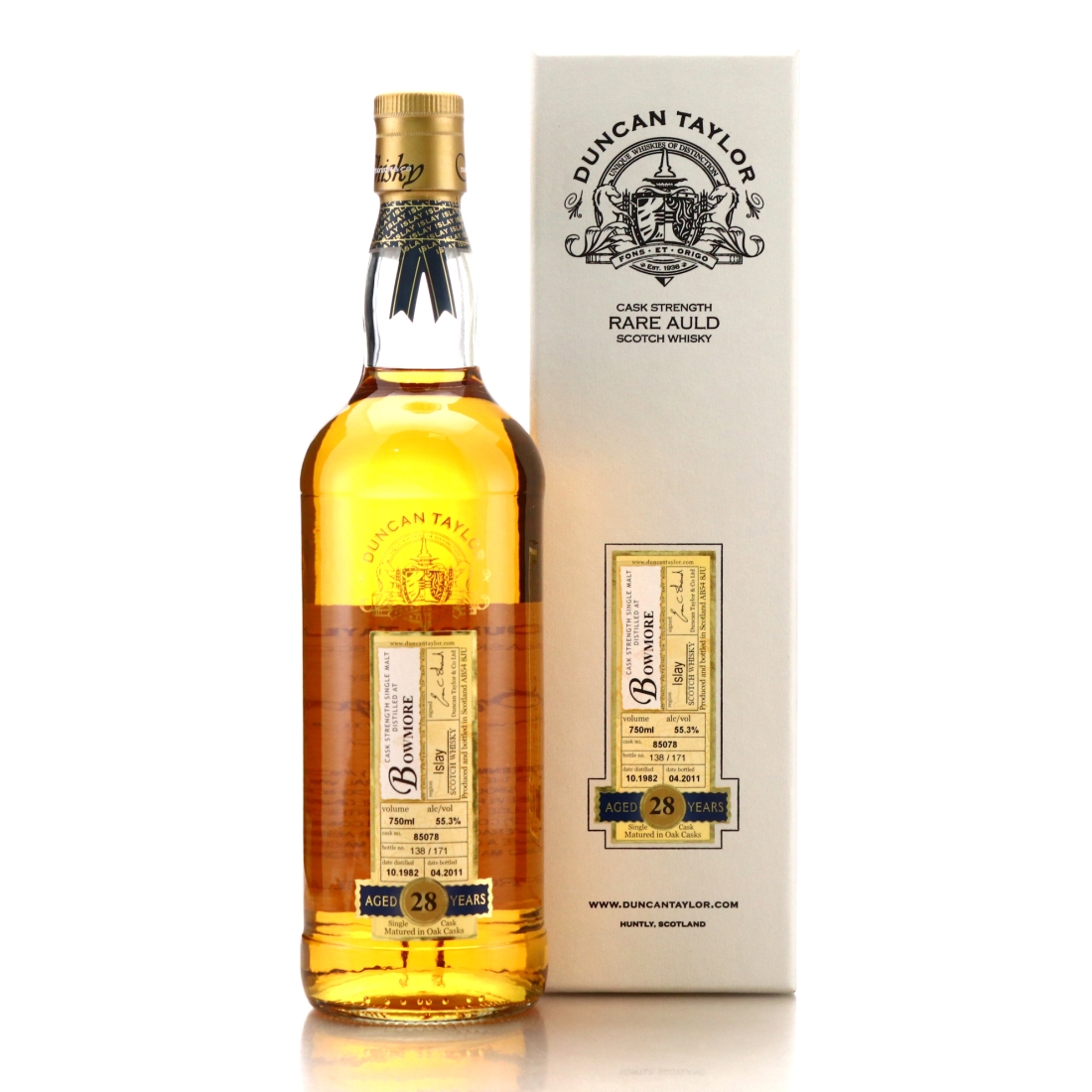 Bowmore 1982 Duncan Taylor 28 Year Old 75cl / US Import