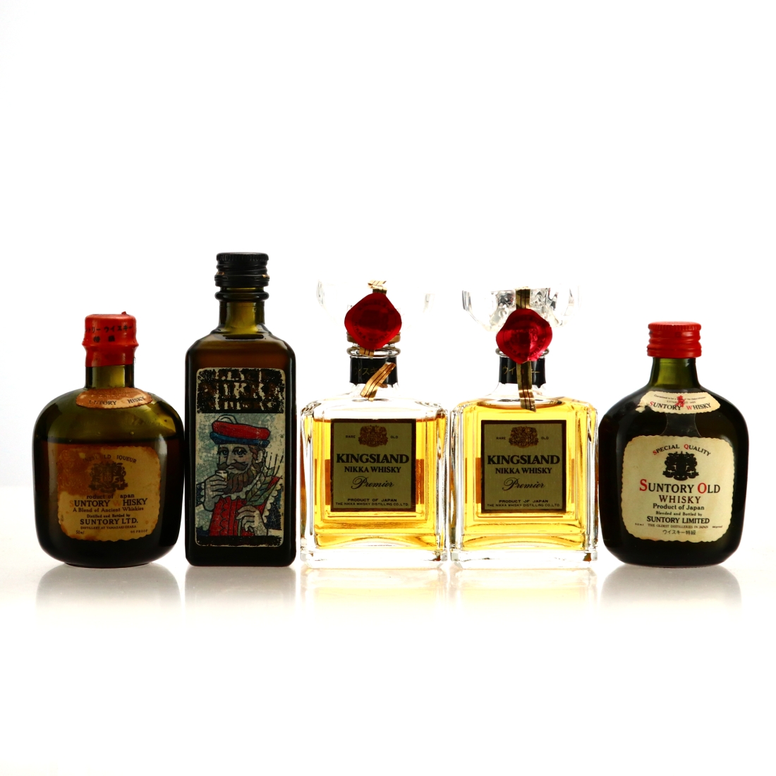 Japanese Whisky Miniatures x 5