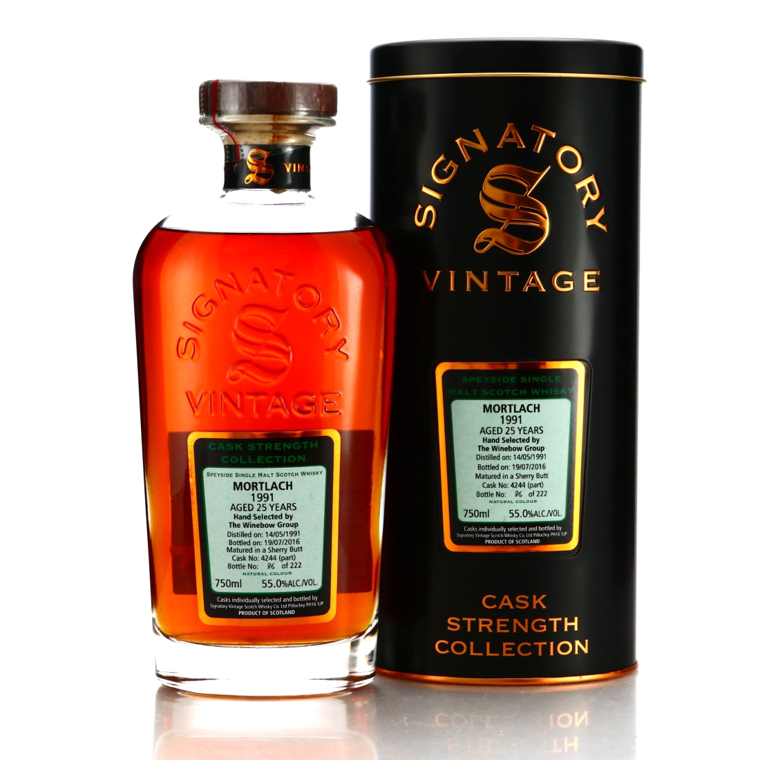 Mortlach 1991 Signatory Vintage 25 Year Old Cask Strength 75cl / The Winebow Group