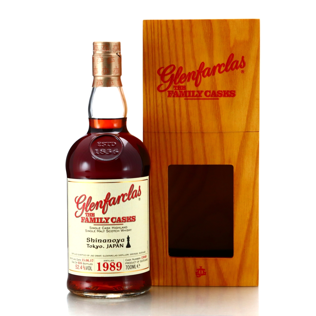 Glenfarclas 1989 Family Cask #13049 / Shinanoya