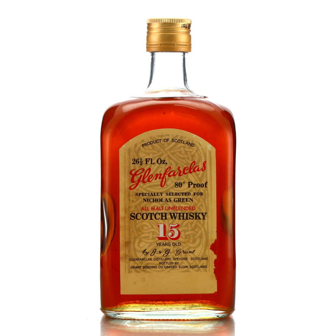 Glenfarclas 15 Year Old Grant Bonding Co 1970s / Nicholas Green