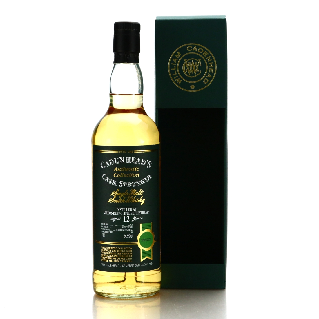 Miltonduff 2006 Cadenhead's 12 Year Old