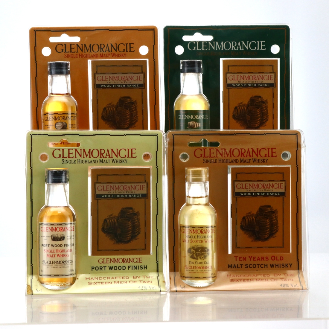 Glenmorangie Wood Finish Range Miniatures x 4