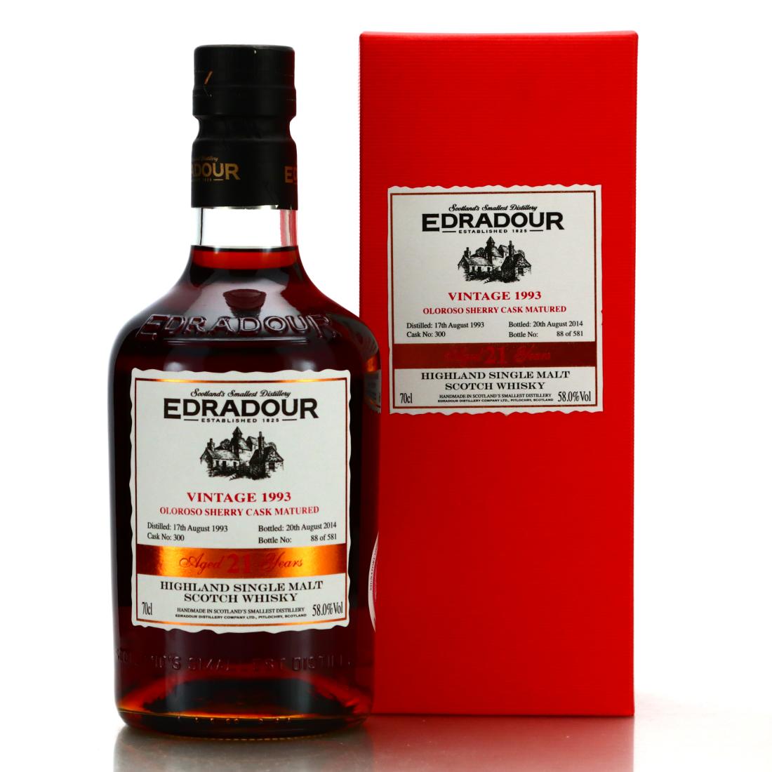 Edradour 1993 Single Oloroso Cask 21 Year Old #300
