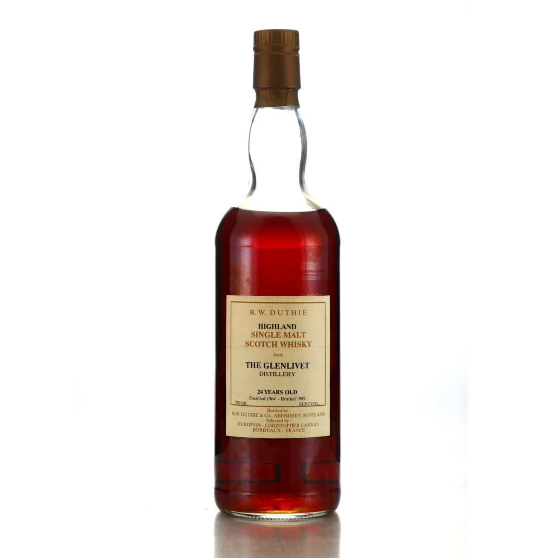 Glenlivet 1964 R.W. Duthie for Europvin 24 Year Old