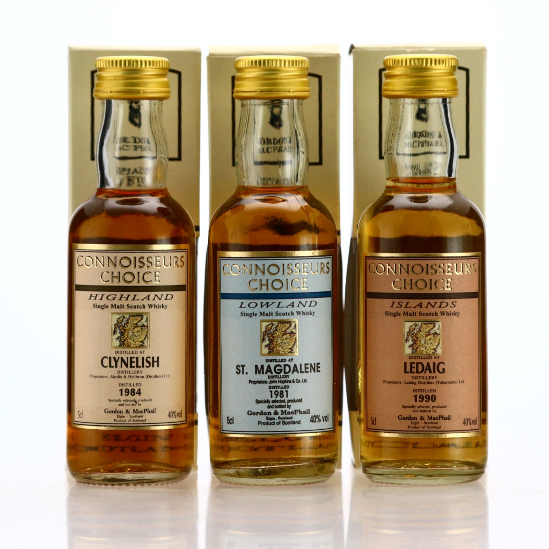 Gordon and MacPhail Miniatures x 3 / includes St.Magdalene