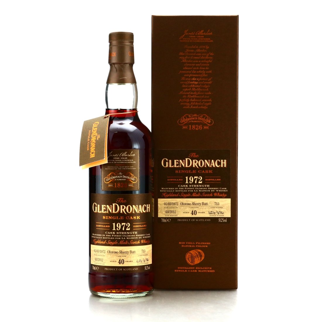 Glendronach 1972 Single Oloroso Cask 40 Year Old #713 / LMDW