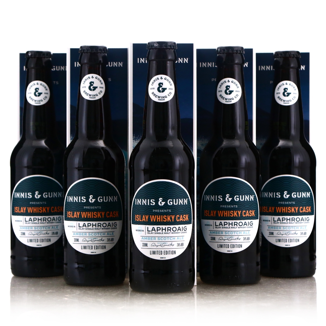 Innis and Gunn Laphroaig Islay Whisky Cask Amber Ale x 5