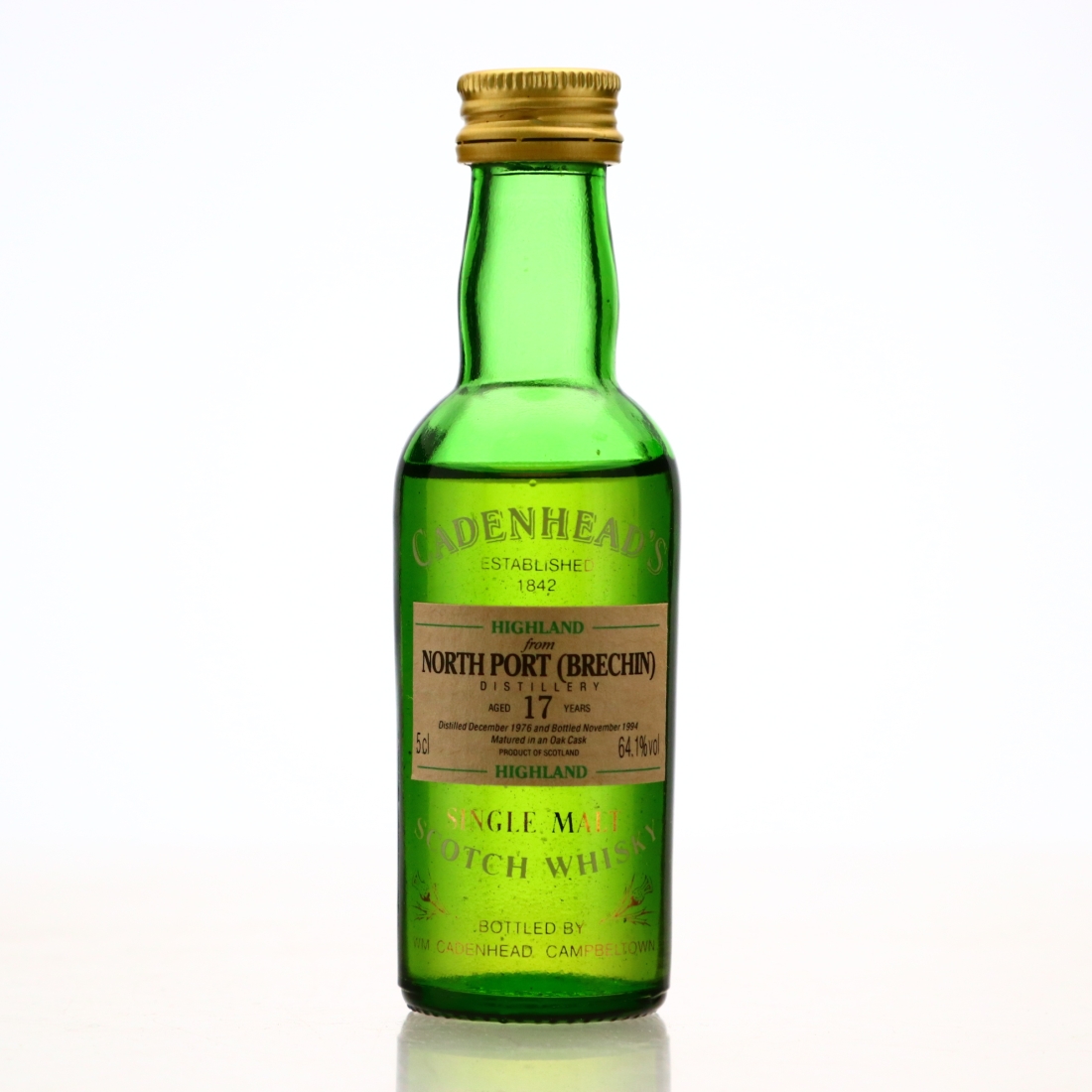 North Port 1976 Cadenhead's 17 Year Old Miniature