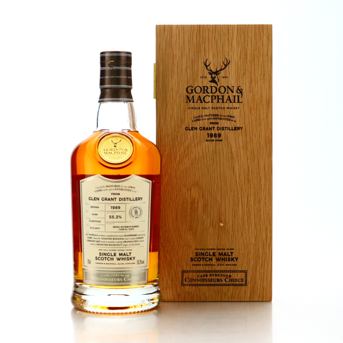 Glen Grant 1989 Gordon and MacPhail 30 Year Old Batch #19/009