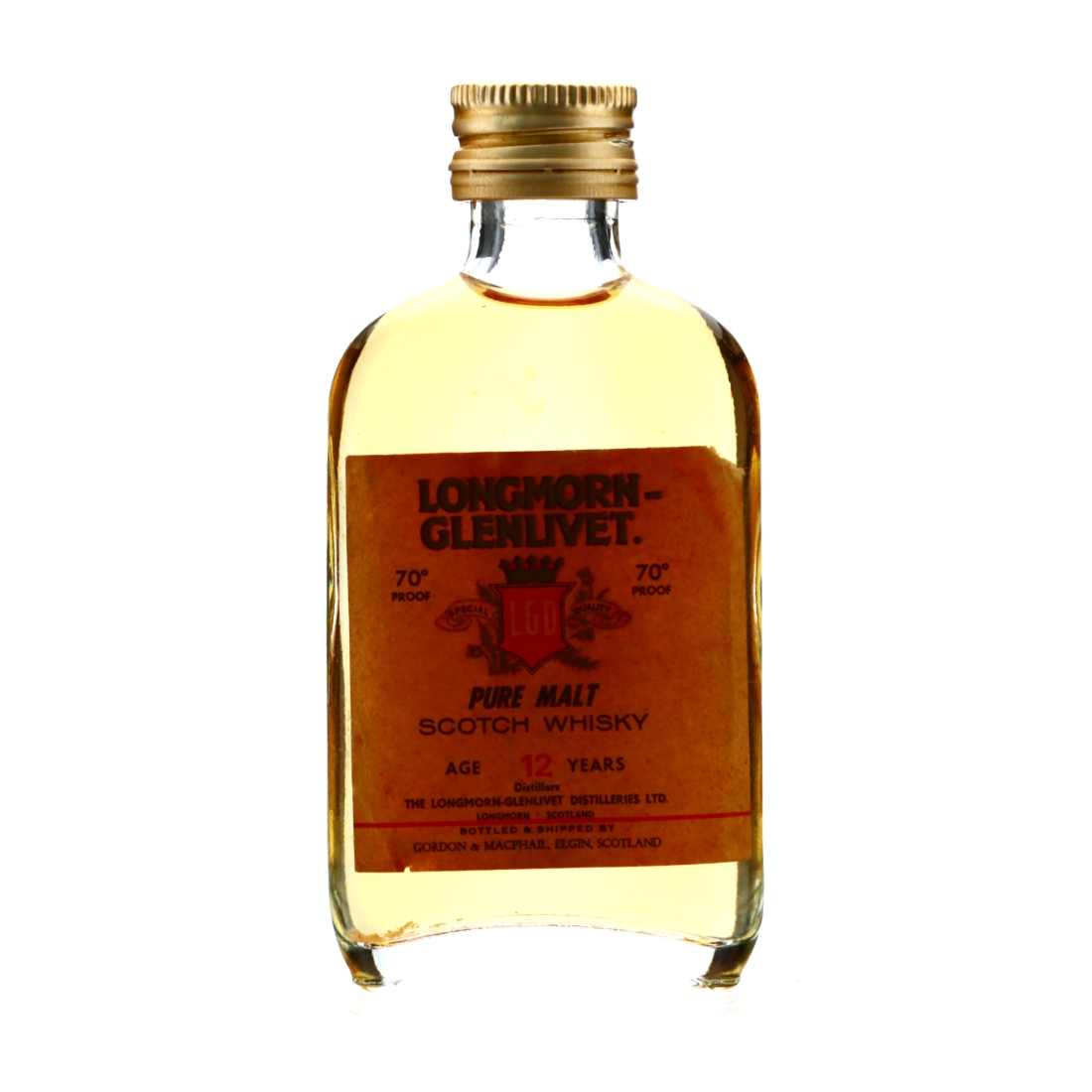 Longmorn 12 Year Old Gordon and MacPhail Miniature 1970s