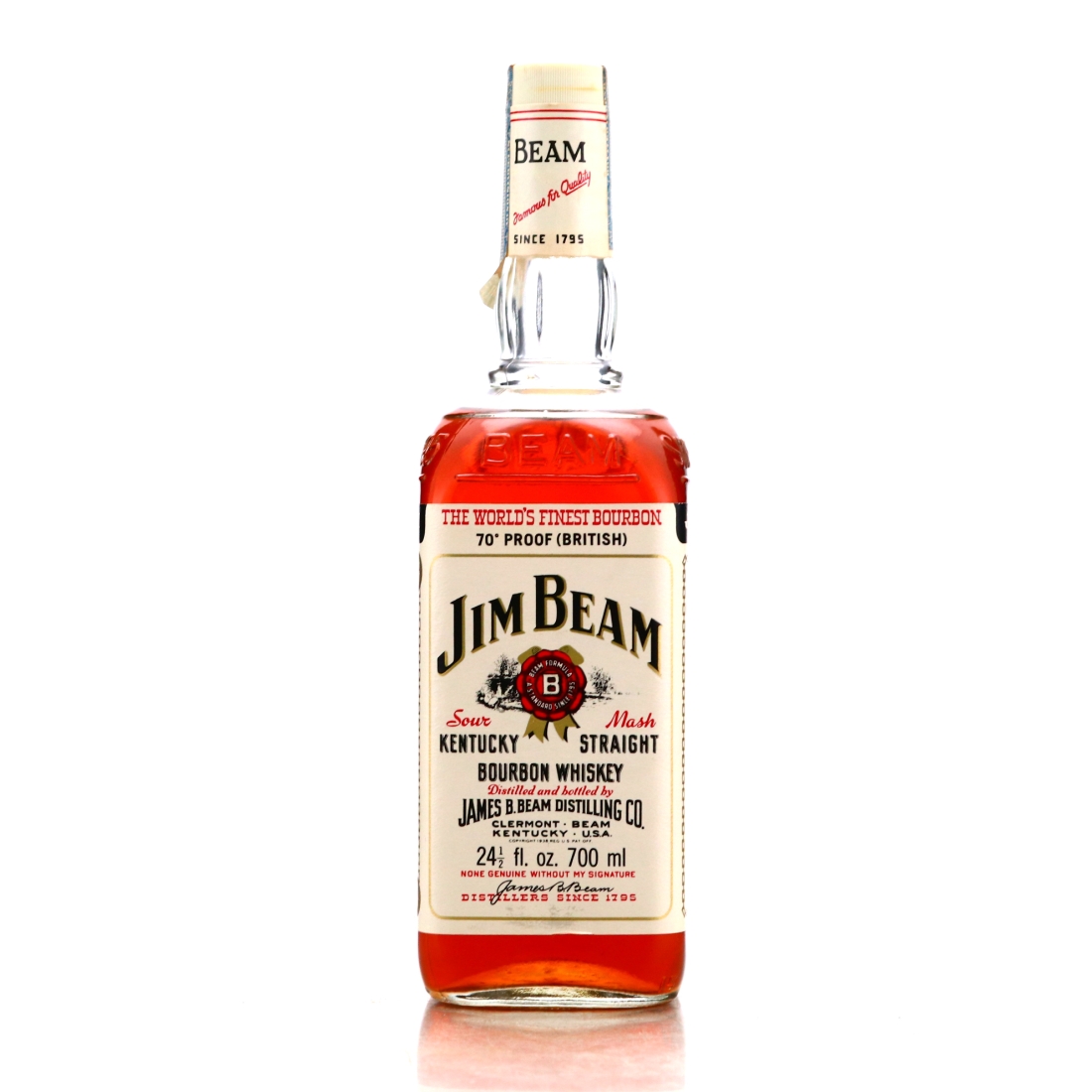 Jim Beam Kentucky Straight Bourbon 70cl 1976
