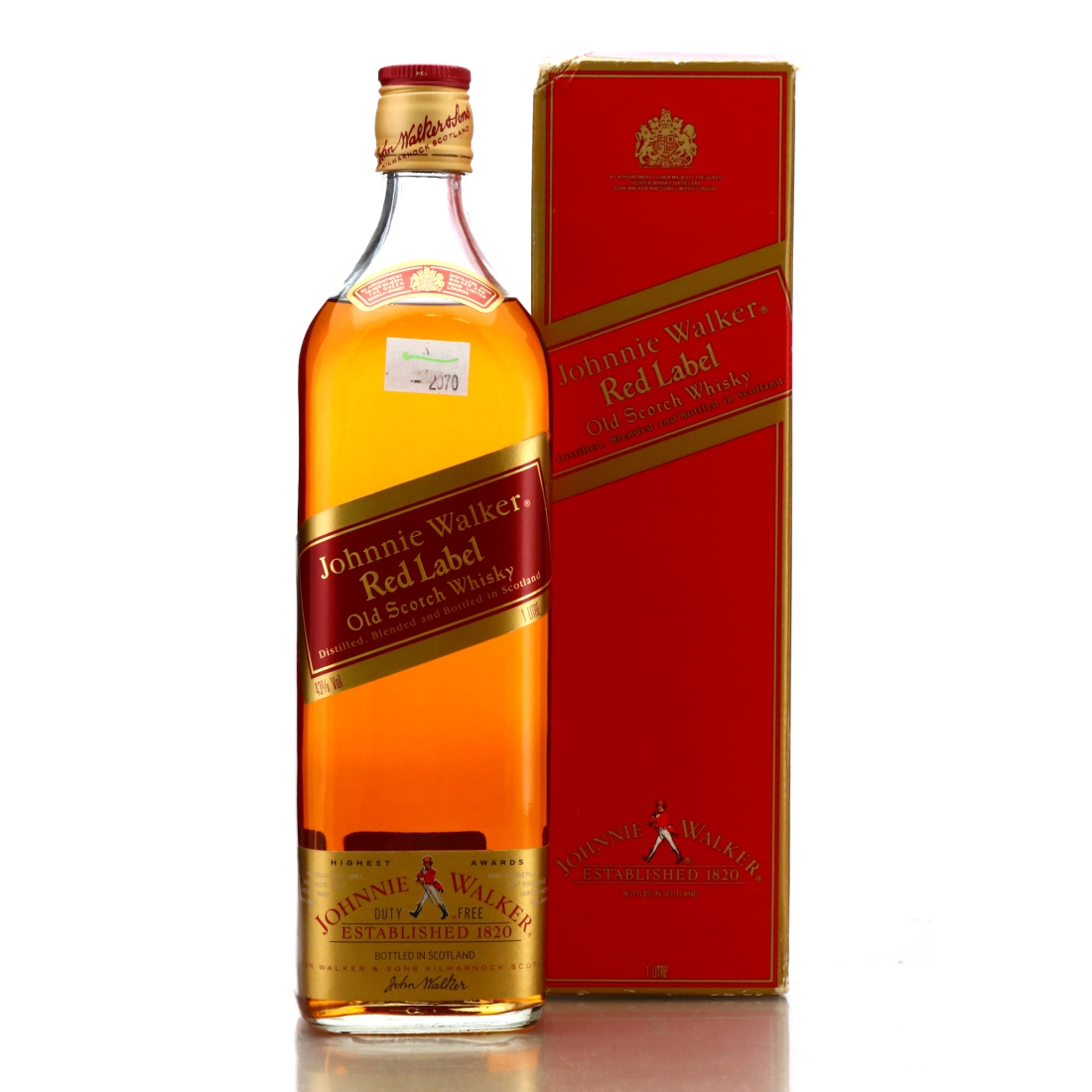 Johnnie Walker Red Label 1 Litre 1980s