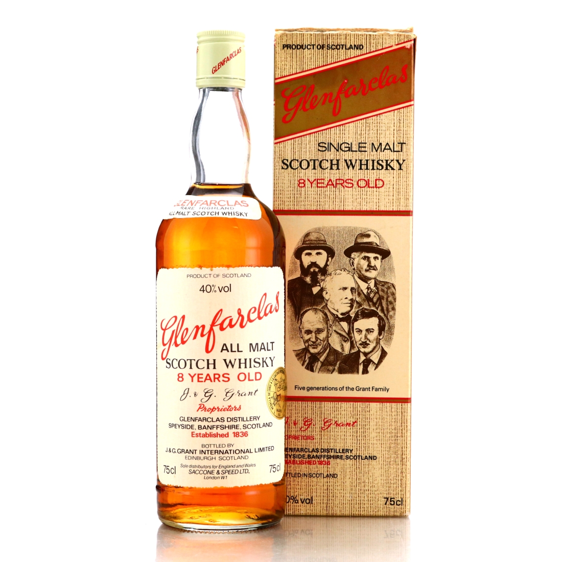 Glenfarclas 8 Year Old 1980s / Saccone & Speed