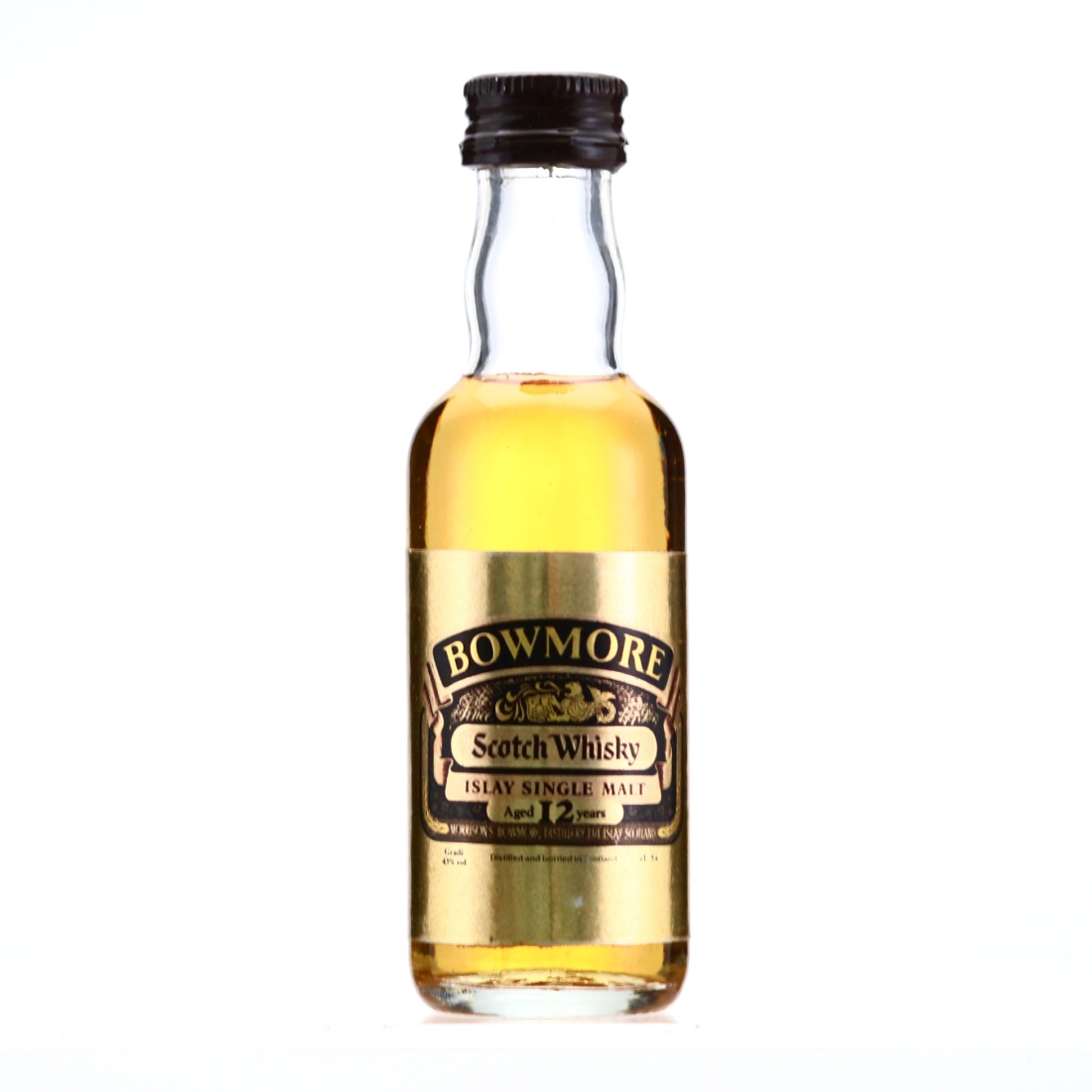 Bowmore 12 Year Old Miniature 1980s / Soffiantino Import