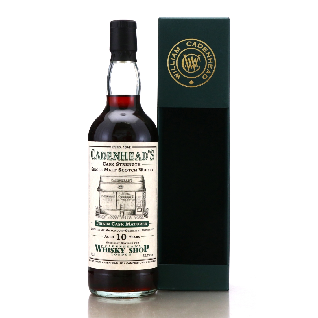 Miltonduff 10 Year Old Cadenhead's Firkin Cask / London Shop